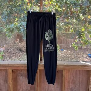 PJammy Women's Black Game of Thrones Sleep Joggers Size M